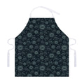 Blue Sun And Moon Pattern Print Adjustable Apron