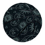 Blue Sun And Moon Pattern Print Basketball