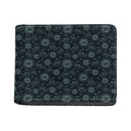 Blue Sun And Moon Pattern Print Bifold Wallet
