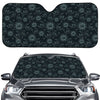 Blue Sun And Moon Pattern Print Car Windshield Sun Shade