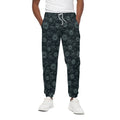 Blue Sun And Moon Pattern Print Cotton Sweatpants