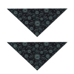 Blue Sun And Moon Pattern Print Dog Bandana