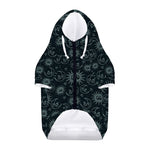 Blue Sun And Moon Pattern Print Dog Zip Up Hoodie