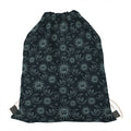 Blue Sun And Moon Pattern Print Drawstring Bag