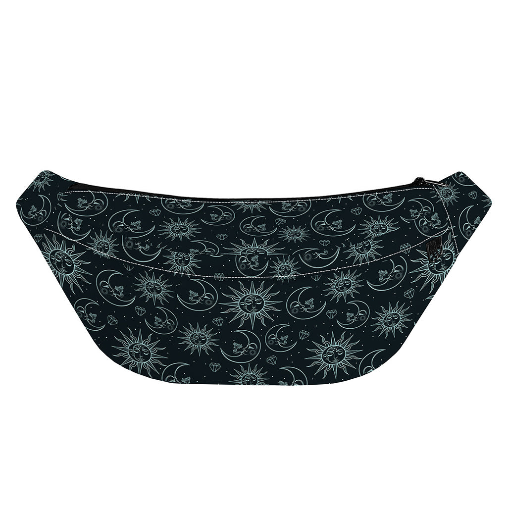 Blue Sun And Moon Pattern Print Fanny Pack