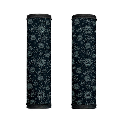 Blue Sun And Moon Pattern Print Handle Covers
