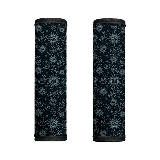 Blue Sun And Moon Pattern Print Handle Covers