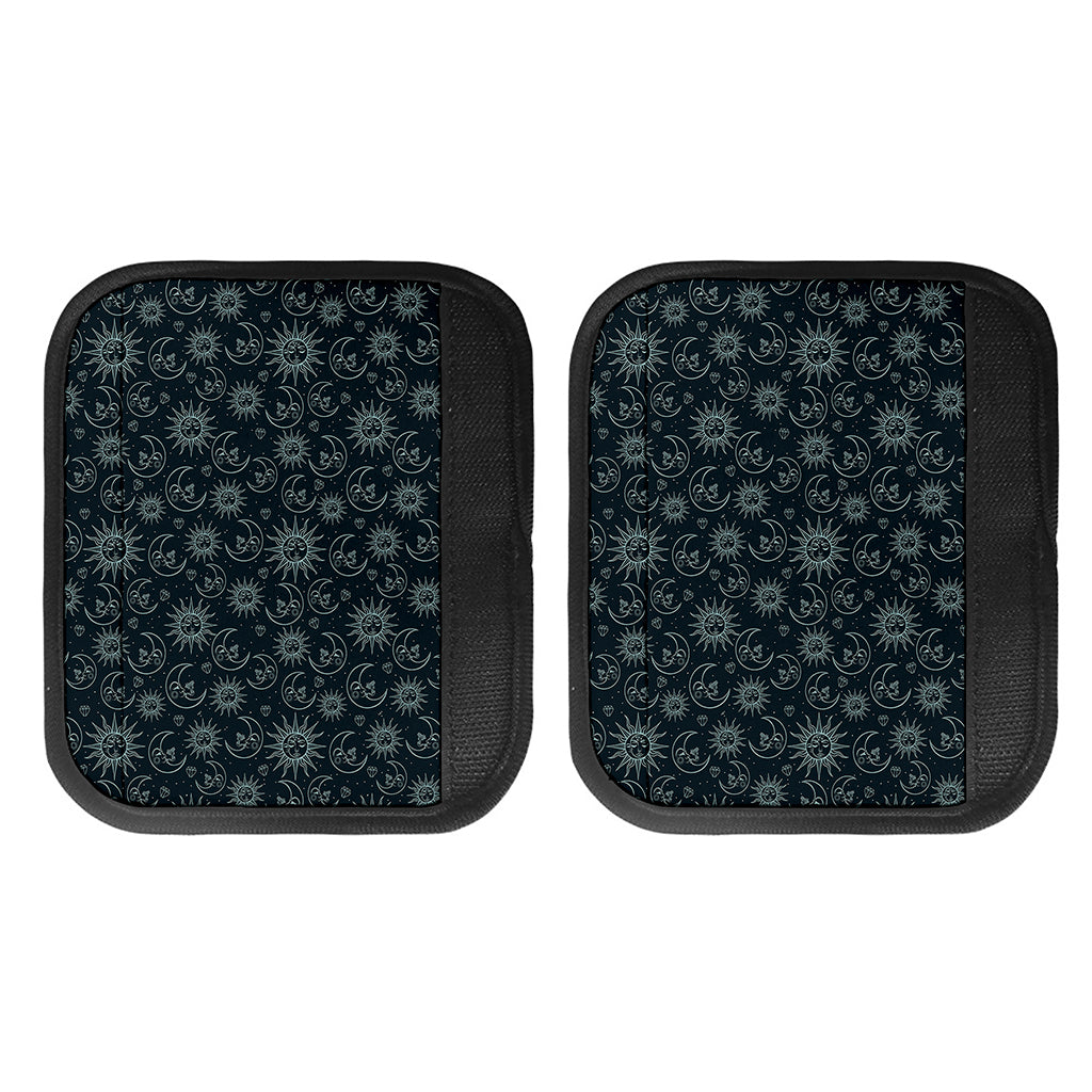 Blue Sun And Moon Pattern Print Handle Covers