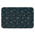 Blue Sun And Moon Pattern Print Indoor Door Mat