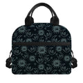 Blue Sun And Moon Pattern Print Insulated Lunch Bag