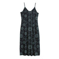Blue Sun And Moon Pattern Print Jersey Midi Cami Dress