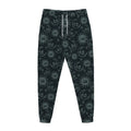 Blue Sun And Moon Pattern Print Jogger Pants