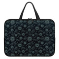 Blue Sun And Moon Pattern Print Laptop Sleeve With Handle