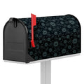 Blue Sun And Moon Pattern Print Mailbox Cover