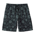 Blue Sun And Moon Pattern Print Men's Swim Trunks