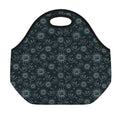 Blue Sun And Moon Pattern Print Neoprene Lunch Bag