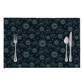 Blue Sun And Moon Pattern Print Placemat
