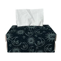 Blue Sun And Moon Pattern Print Rectangle Tissue Box Cover