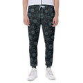 Blue Sun And Moon Pattern Print Joggers