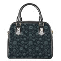 Blue Sun And Moon Pattern Print Shoulder Handbag