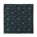 Blue Sun And Moon Pattern Print Silk Bandana