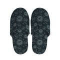 Blue Sun And Moon Pattern Print Slippers