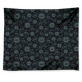 Blue Sun And Moon Pattern Print Tapestry