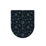 Blue Sun And Moon Pattern Print Toilet Lid Cover