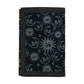 Blue Sun And Moon Pattern Print Trifold Wallet