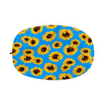 Blue Sunflower Pattern Print Car Side Mirror Covers