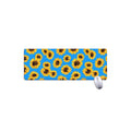 Blue Sunflower Pattern Print Extended Mouse Pad