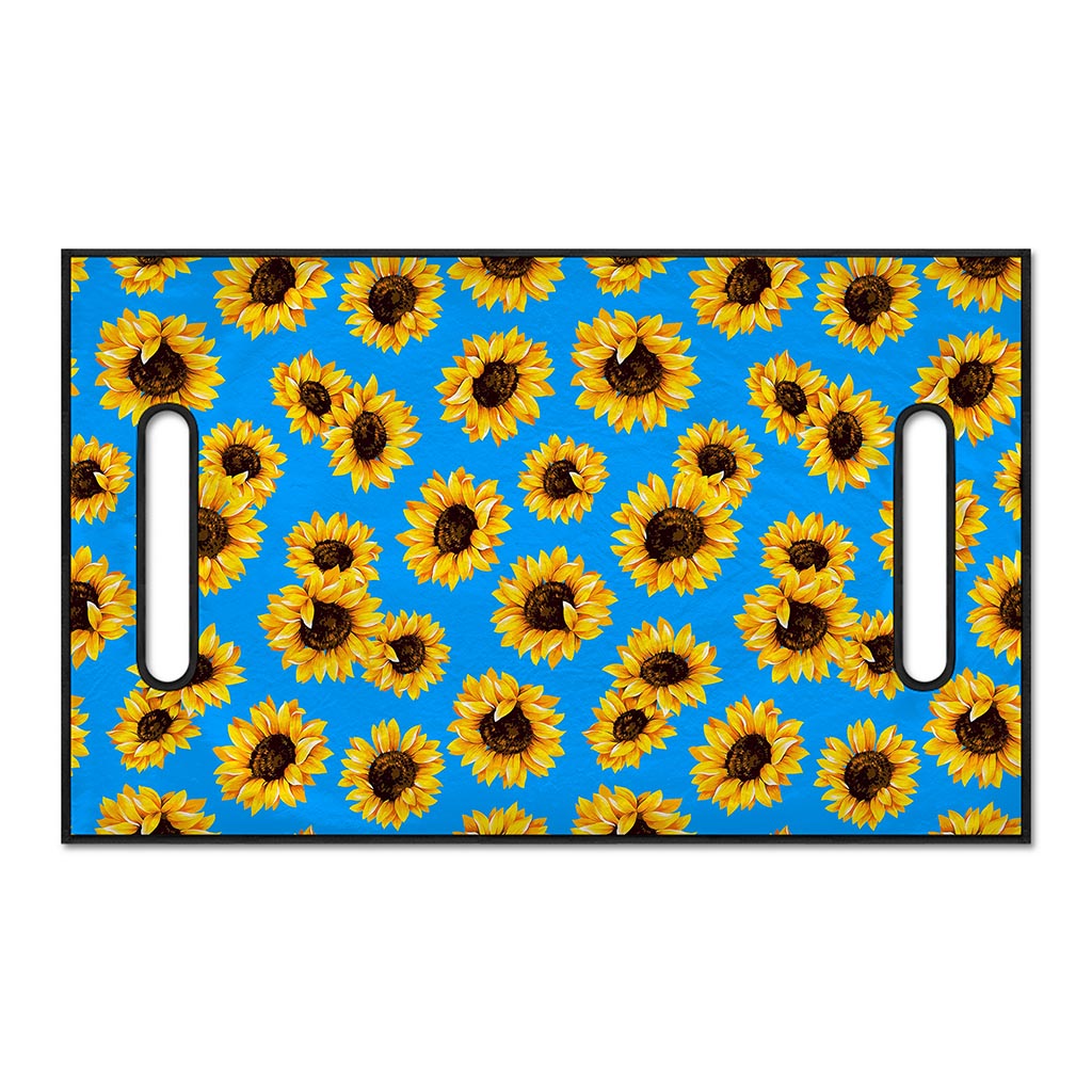 Blue Sunflower Pattern Print Golf Cart Seat Cover