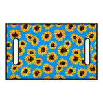 Blue Sunflower Pattern Print Golf Cart Seat Cover