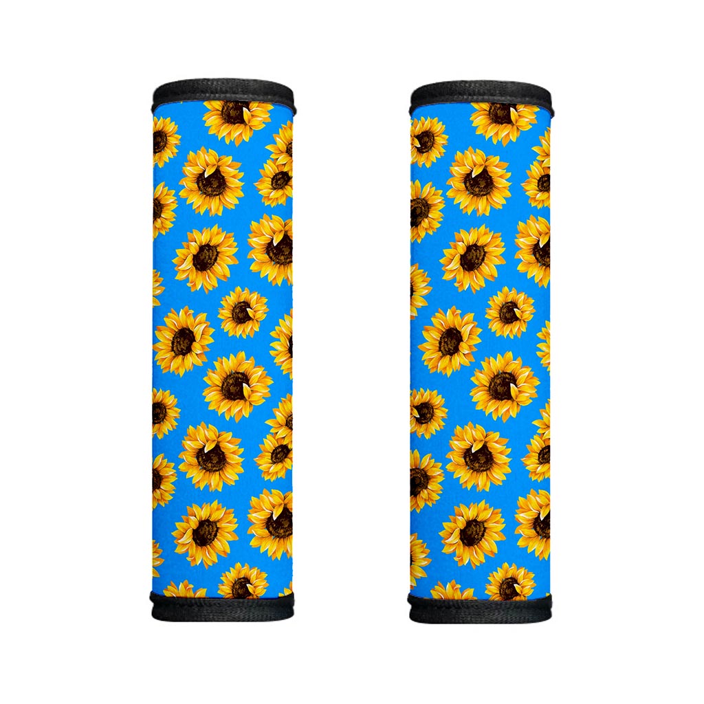 Blue Sunflower Pattern Print Handle Covers