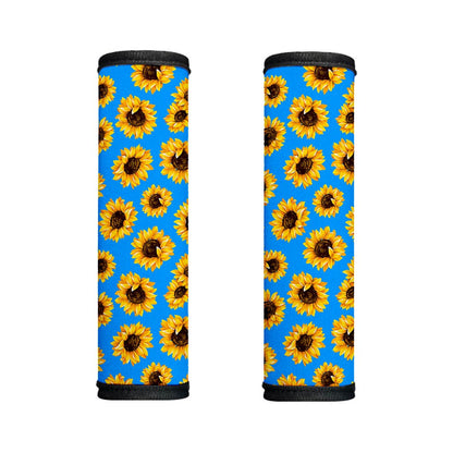 Blue Sunflower Pattern Print Handle Covers