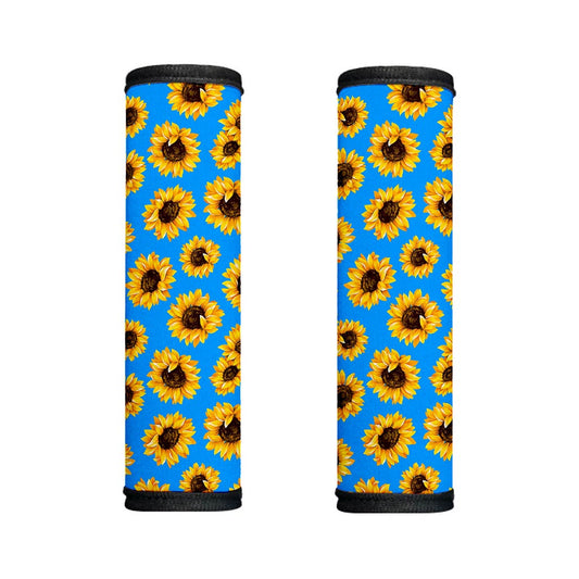 Blue Sunflower Pattern Print Handle Covers