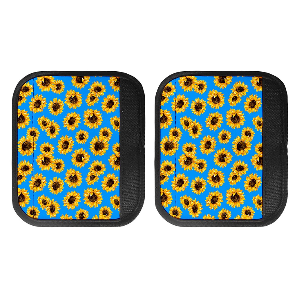 Blue Sunflower Pattern Print Handle Covers