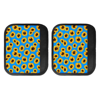 Blue Sunflower Pattern Print Handle Covers