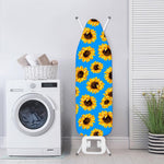 Blue Sunflower Pattern Print Ironing Board Cover