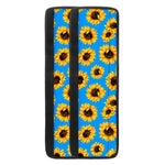 Blue Sunflower Pattern Print Refrigerator Handle Covers