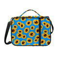 Blue Sunflower Pattern Print Shoulder Strap Bible Bag