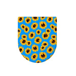 Blue Sunflower Pattern Print Toilet Lid Cover