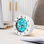 Blue Surfing Wave Pattern Print Alarm Clock