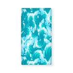 Blue Surfing Wave Pattern Print Baby Crib Sheet