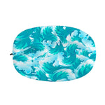 Blue Surfing Wave Pattern Print Car Side Mirror Covers