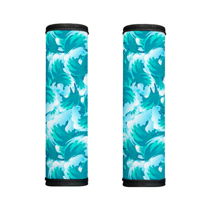 Blue Surfing Wave Pattern Print Handle Covers