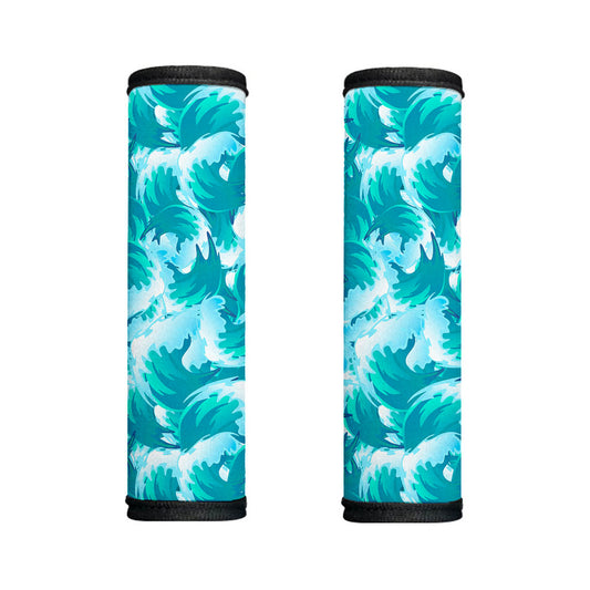 Blue Surfing Wave Pattern Print Handle Covers