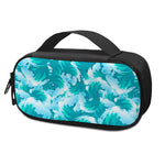 Blue Surfing Wave Pattern Print Insulin Cooler Travel Case