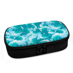 Blue Surfing Wave Pattern Print Insulin Cooler Travel Case