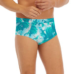Blue Surfing Wave Pattern Print Men's Briefs